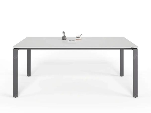 UNITY РМС8-18 БЕЛЫЙ Стол на металлокаркасе прямой 1800х800х750 - Вид 2