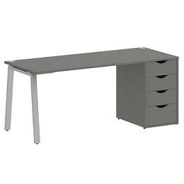 Home Office Стол письменный VR.SP-3-178.4.A Металлик/Серый металл 1780*720*750 - Фото предпросмотра