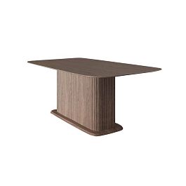 Стол прямоугольный Denver 160, шпон, опора дерево - Фото предпросмотра