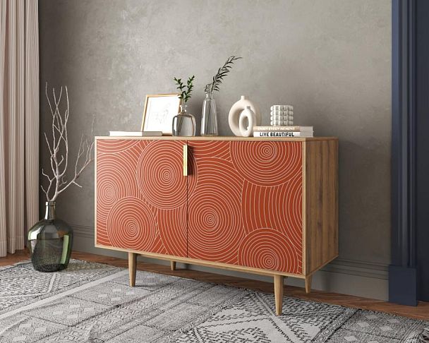 Комод с двумя дверками Line R18/red - Вид 3