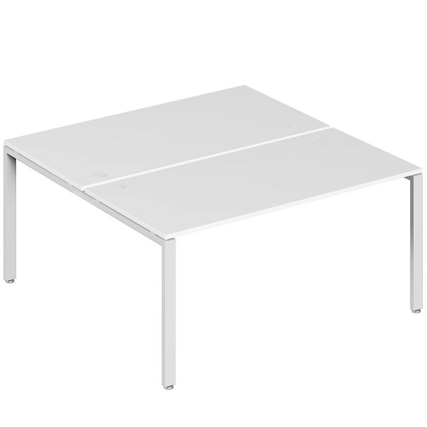 Бенч-система на 2 места Trend Metal 160x123x75 белый - Вид 1