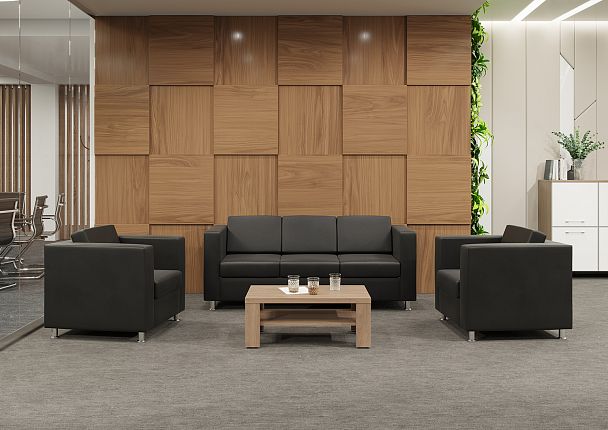 Кресло одноместное BORN "BR-01" черный - Вид 2