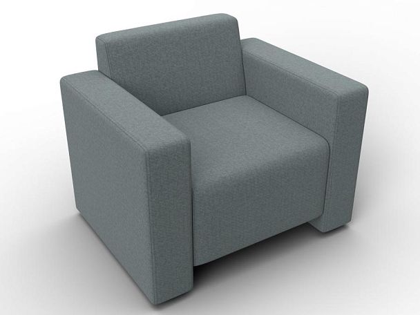 Кресло Лига-093 Рогожка серый - Вид 6