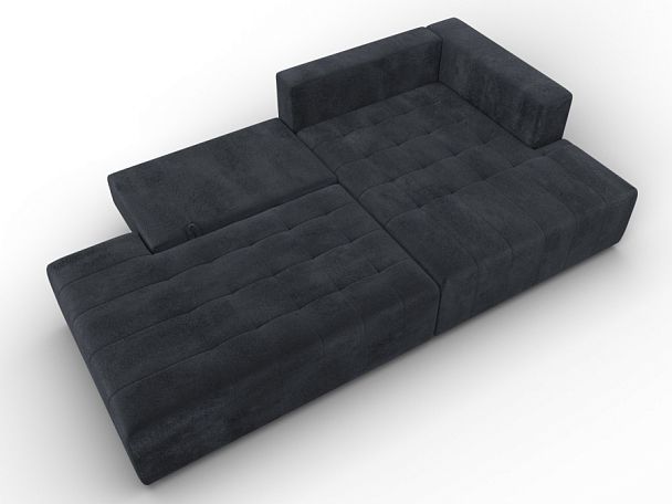 Диван угловой Лига-103 НПБ угол правый Велюр серый - Вид 8