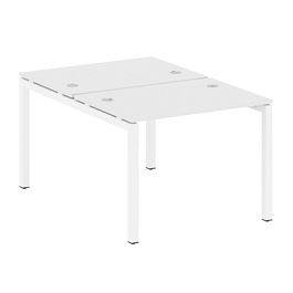 Metal System Quattro Р. ст. на П-образном м/к 50БП.РАС-СП-2.1 Белый/Белый металл 1000*1475*750 - Фото предпросмотра