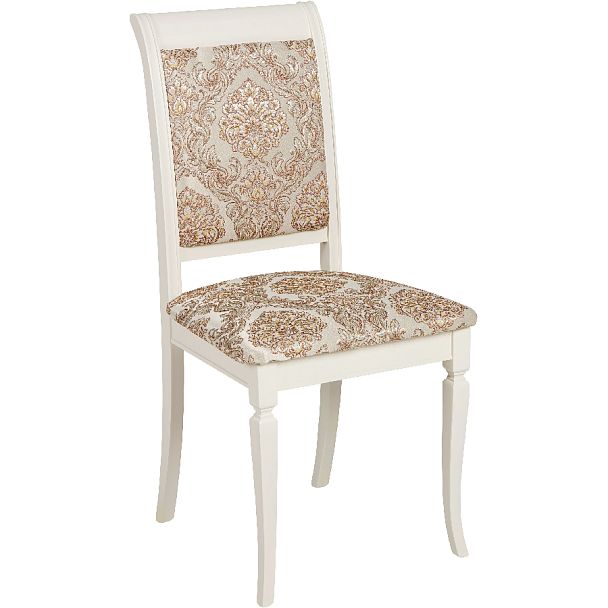 Комплект деревянных стульев с мягким сиденьем Бармс Слоновая кость/Бежевый жаккард, 2 шт. - Вид 3