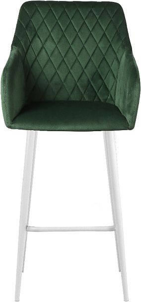 Барное поворотное кресло Барли К, Confetti deep forest/белый - Вид 3