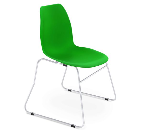 Стул Sheffilton SHT-ST29/S145-2 зеленый/хром лак - Вид 1