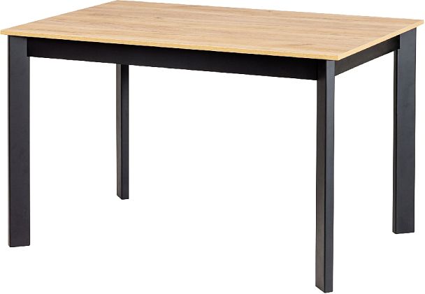 Стол деревянный кухонный раскладной Стил 120(170)*80 Дуб Крафт золотой/Черный - Вид 3