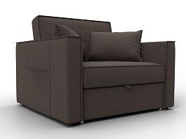 Кресло-кровать Лига-104 (80) Рогожка коричневый - Фото предпросмотра