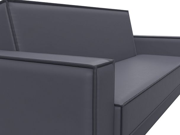 Диван-книжка Куба Экокожа серый - Вид 4