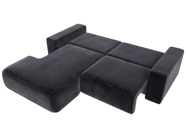 Диван угловой Лига-036 НПБ Классик левый угол Велюр серый - Вид 9