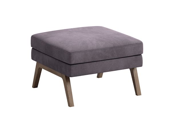 Пуф Everprof Marko одноместный Ткань Коричневый Темное дерево - Вид 1