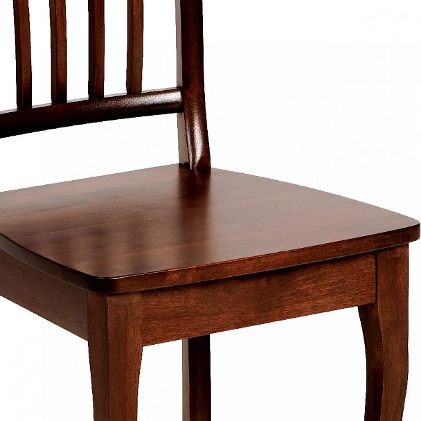 Стул деревянный с жестким сиденьем Элин Темный орех - Вид 11