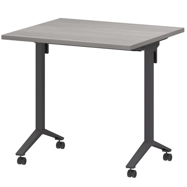 Стол мобильный складной МБ25-80.70 Лиственница/Антрацит 800x700x750 Моби - Вид 1