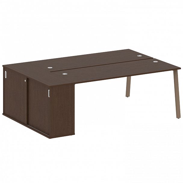 Рабочая станция "Metal System" БА.РС-СШК-1.5 венге/мокко - Вид 1