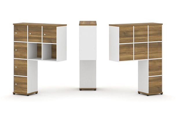 Concept Надставка высокая CN.ONV-009 Сандал Янтарный/Белый Бриллиант/Металл Черный 1099*350*1486 - Вид 1