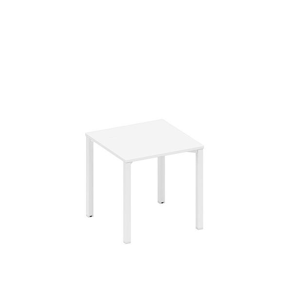 Стол письменный на металлокаркасе Space+ А1 БГ 021.1 БП белый премиум / белый гладкий - Вид 1