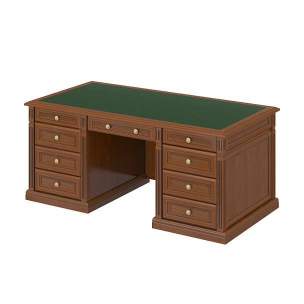 Стол "Версаль"  ПК-ВР-СТ205Х90К/ДП/2-В1-217 орех орвието - Вид 1