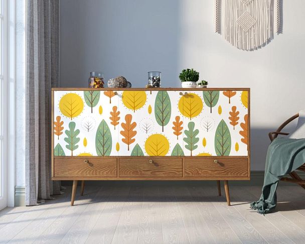 Комод Berber три дверки и три ящика 30 принт арт BB24/Print_30 - Вид 5