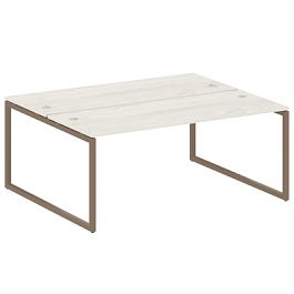 Metal System Quattro Р. ст. на О-образном м/к 40БО.РАС-СП-2.5 Дуб наварра/Мокко металл 1800*1475*750 - Фото предпросмотра