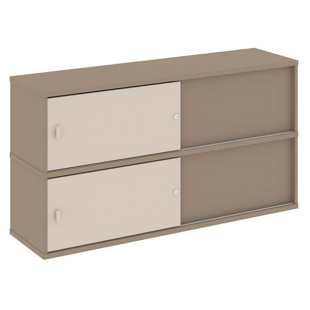 Estetica Надставка на две тумбы высокая ES.NV-5.2 Латте/Капучино 1500*410*795 - Вид 1