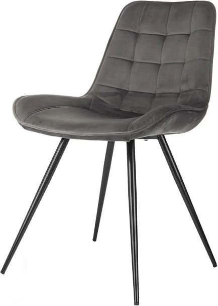 Стул для дома Бюрократ CH-K2 т.серый Holland 18 металл черный на ножках (CH-K2_1/HL18) - Вид 2