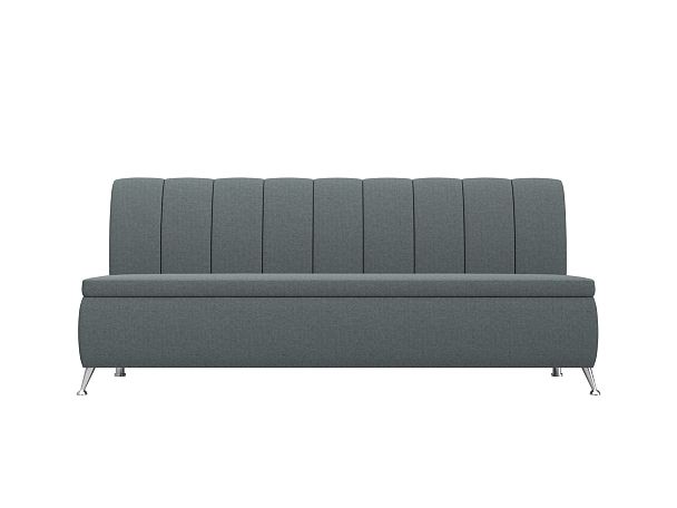 Диван кухонный прямой Кантри Рогожка серый - Вид 2