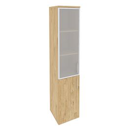 Onix Шкаф высокий узкий левый O.SU-1.2 R (L) Тиквуд светлый 400*420*1977 - Фото предпросмотра