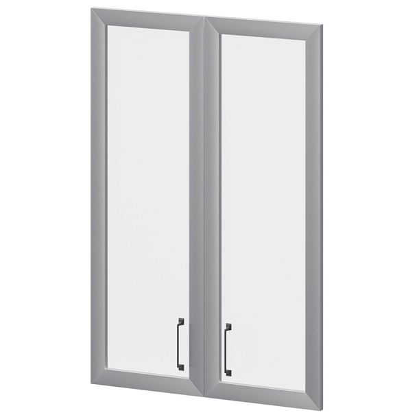 Двери стеклянные в алюминиевой раме К-981.СР.Ф Кронберг 712x20x1165 Приоритет - Вид 1