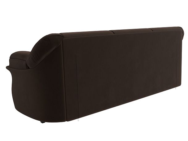 Диван прямой Карнелла (полностью микровельвет коричневый) - Вид 6