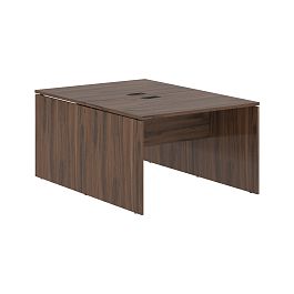 Стол двойной ED2ST 1180 Дуб Денвер тёмный/Черный 1160х1606х750 EDIS - Фото предпросмотра