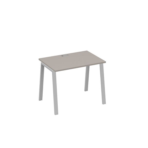 Стол письменный на металлокаркасе TRE A4 А4 Б3 012 БП мокко премиум / металлокаркас серый - Вид 1