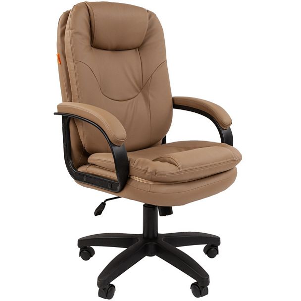 Кресло CHAIRMAN 668LT, экокожа, бежевый - Вид 1