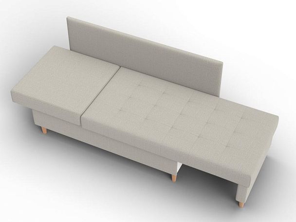 Кушетка Лига-098 Рогожка бежевый - Вид 8