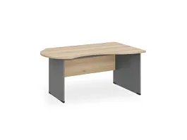 БЕРЛИН / BERLIN Стол асимметричный правый 1800х1200х740 Акация/Серый - Фото предпросмотра