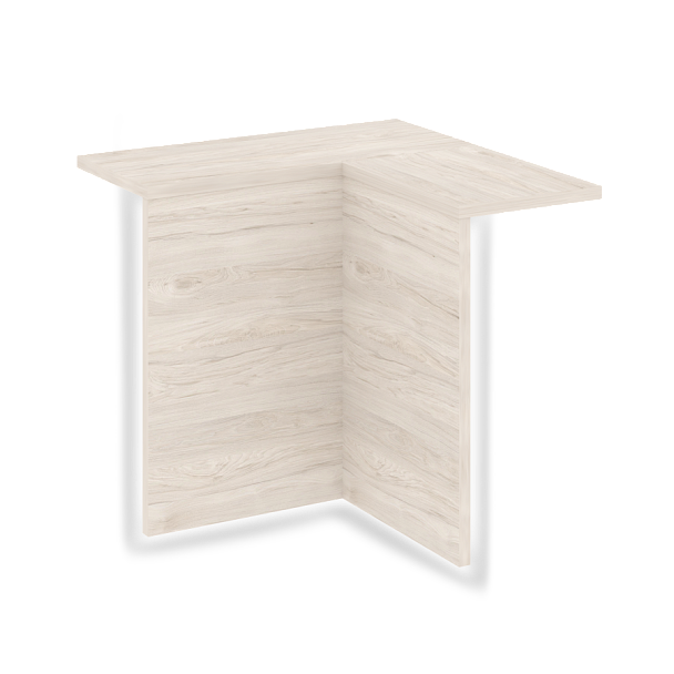 Onix Накладка угловая высокая внутренняя с подсветкой левая O.R-NU.V.VNU.S (L) Денвер светлый 759*759*674 - Вид 1