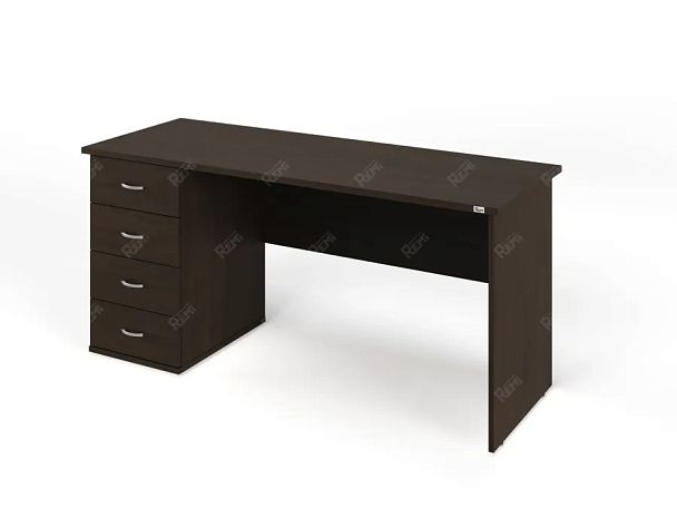 ЛАЙТ / LIGHT RLG008-16x7L Однотумбовый стол 160x70x75 Венге - Вид 1