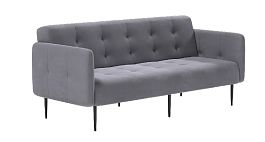 Monaco диван-кровать прямой с подлокотниками, трехместный, бархат 03 - Фото предпросмотра