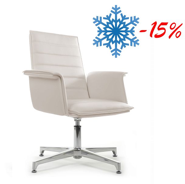 Кресло Rubens-ST С1819-2 Светло-серый (MB918) натуральная кожа - Вид 2