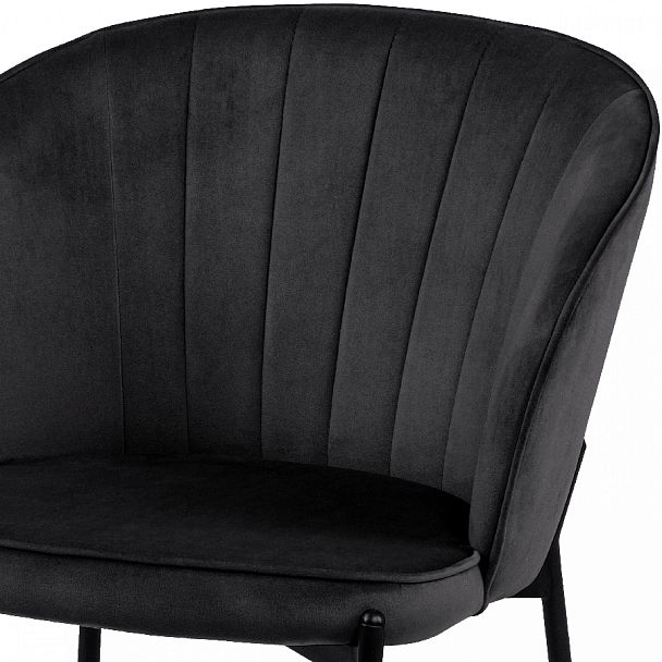 Стул кухонный Миэль черный велюр/черный - Вид 6