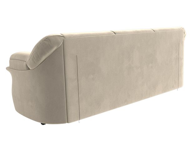 Диван прямой Карнелла (полностью микровельвет бежевый) - Вид 6