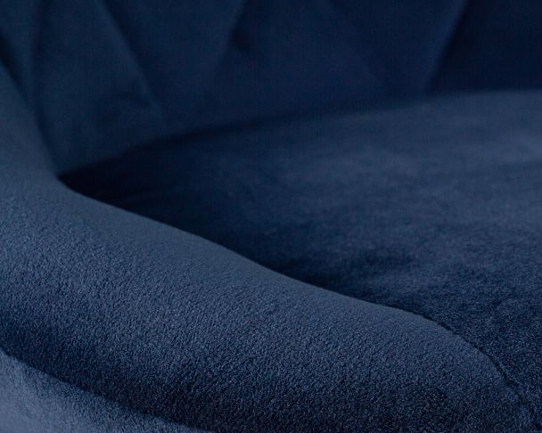 Стул барный DOBRIN LOGAN BLACK (синий велюр (MJ9-117)) - Вид 4