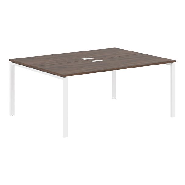 Стол 2-х местный EUWST 1713 Дуб Денвер тёмный/Белый 1760х1346х750 EDIS - Вид 1