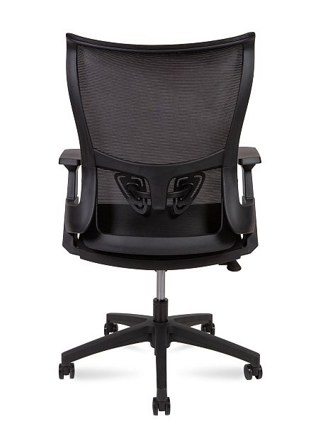 Кресло офисное Wave T LB / черный пластик / черная сетка / черная ткань - Вид 5