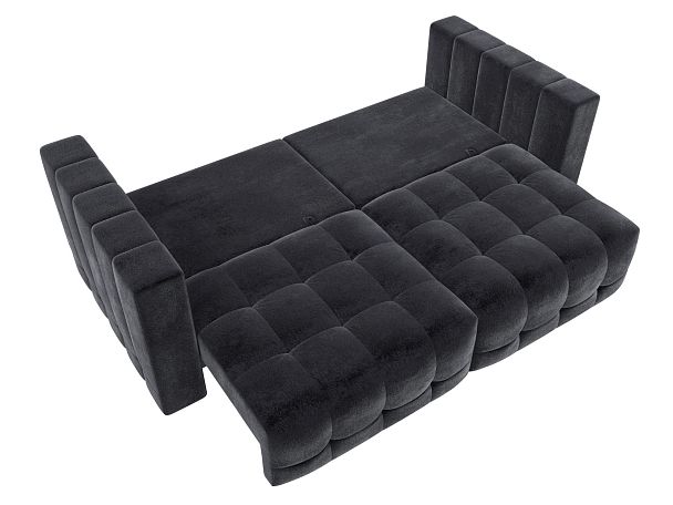 Диван прямой Лига-052 НПБ Велюр серый - Вид 9