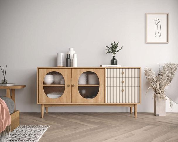 Комод Bubble с двумя дверками и тремя ящиками арт BBL05 - Вид 2