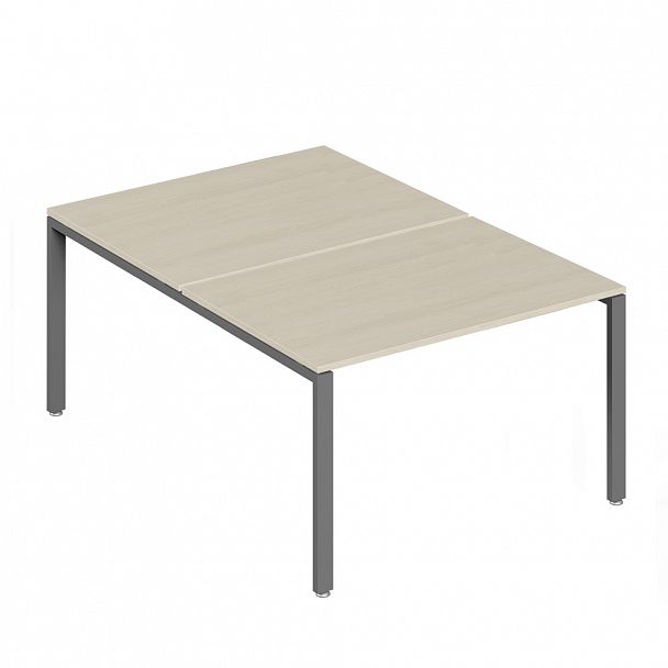 Бенч-система на 2 места Trend Metal 120x147x75 светлый дуб - Вид 1