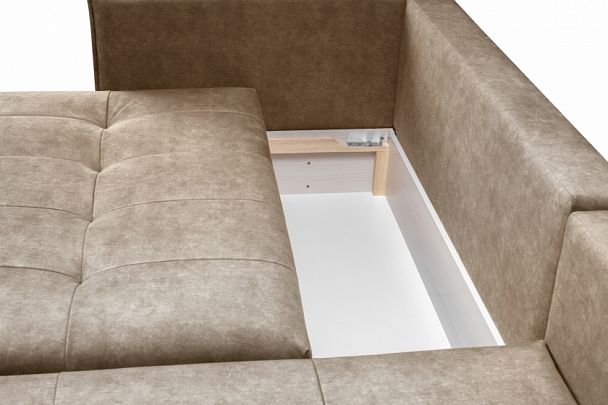 Мягкий угол "Чилетти" бежевый - Вид 5