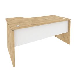 Onix Стол эргономичный правый O.SA-1 (R) Тиквуд светлый/Белый бриллиант 1580*980*750 (720/460) - Фото предпросмотра